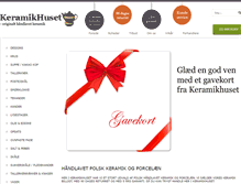 Tablet Screenshot of keramikhuset.dk